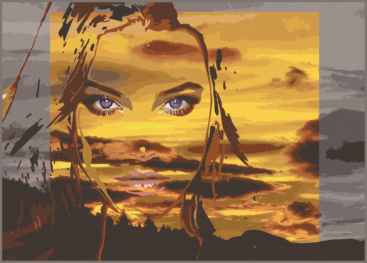 "Blue Sunset Eyes"